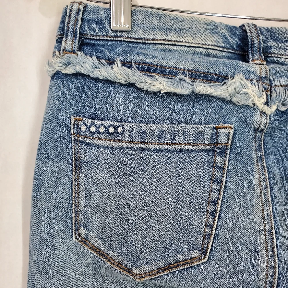 NWT Blank NYC Frayed Skinny Jeans Raw Hem Fray for Days Size 25 Boho - Picture 7 of 14